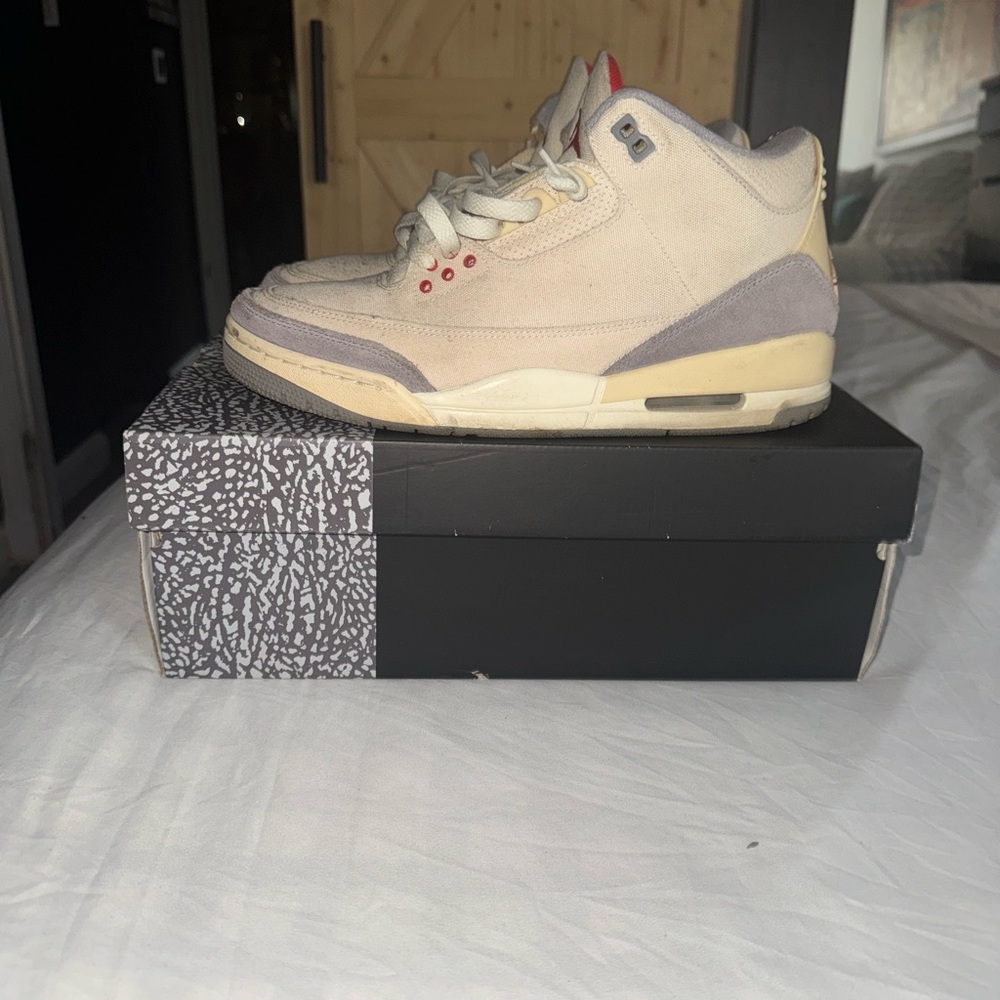 Jordan Athletic Shoes - Cream, Gray, Red